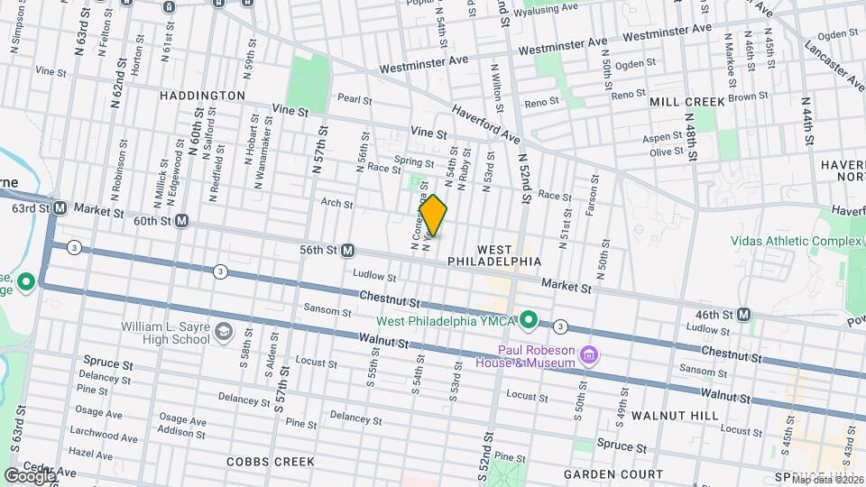 26 N 54th St Map and Location Details