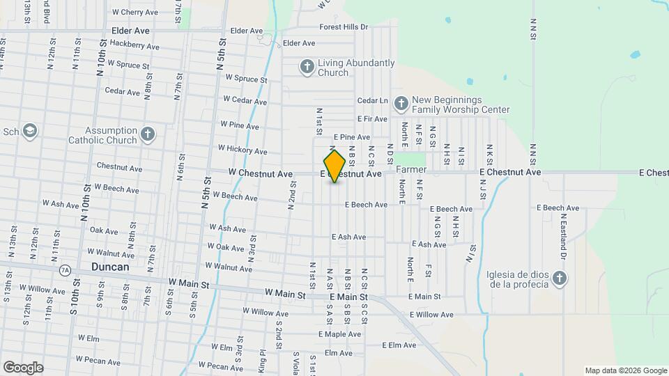 412 N A St Map and Location Details