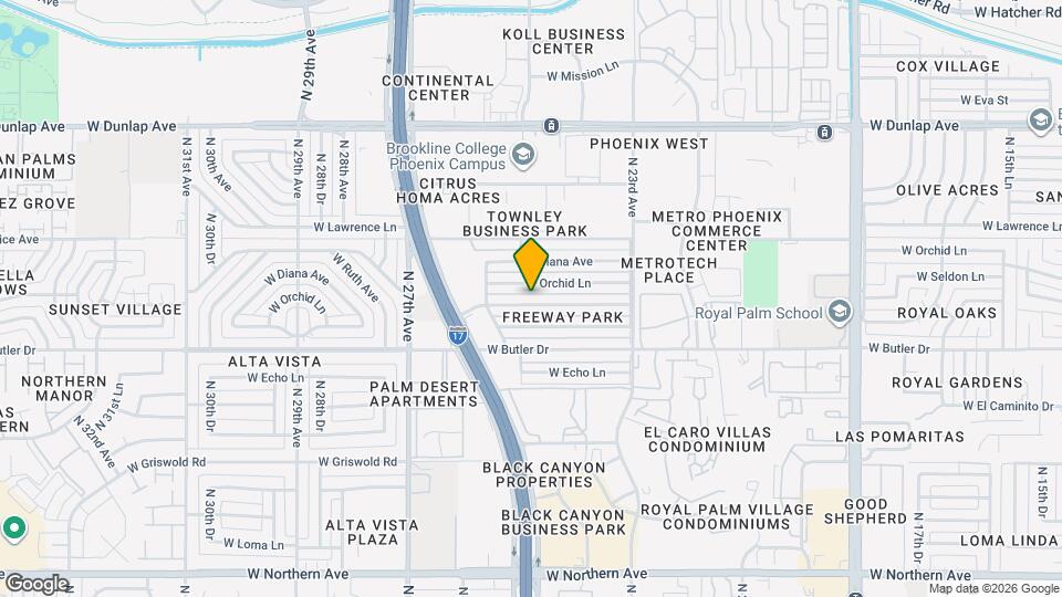 2448 W Freeway Ln Map and Location Details