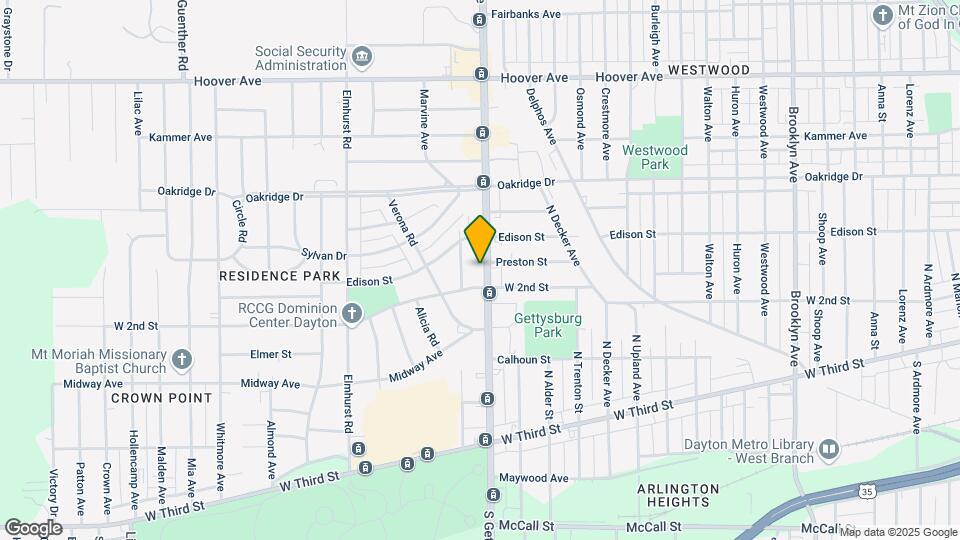 519 N Gettysburg Ave Map and Location Details