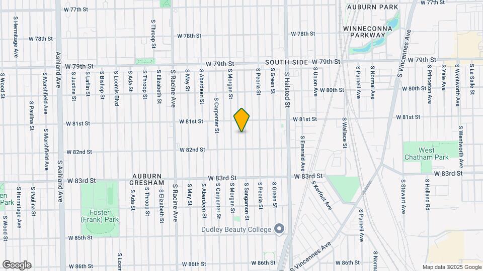 8128 S Sangamon St Map and Location Details