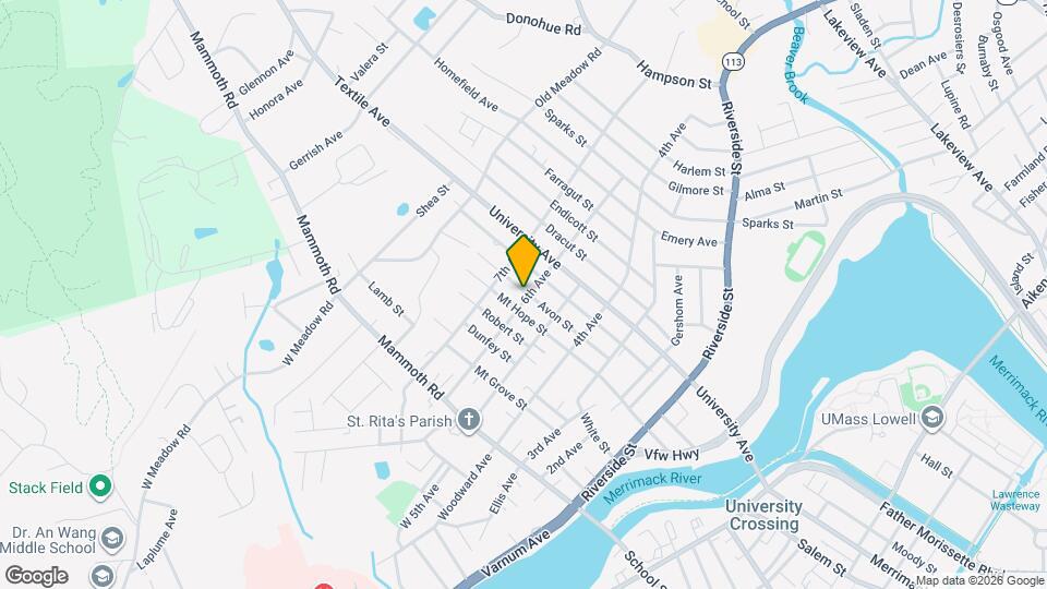 154 Avon St Mapa y Detalles de la Ubicación