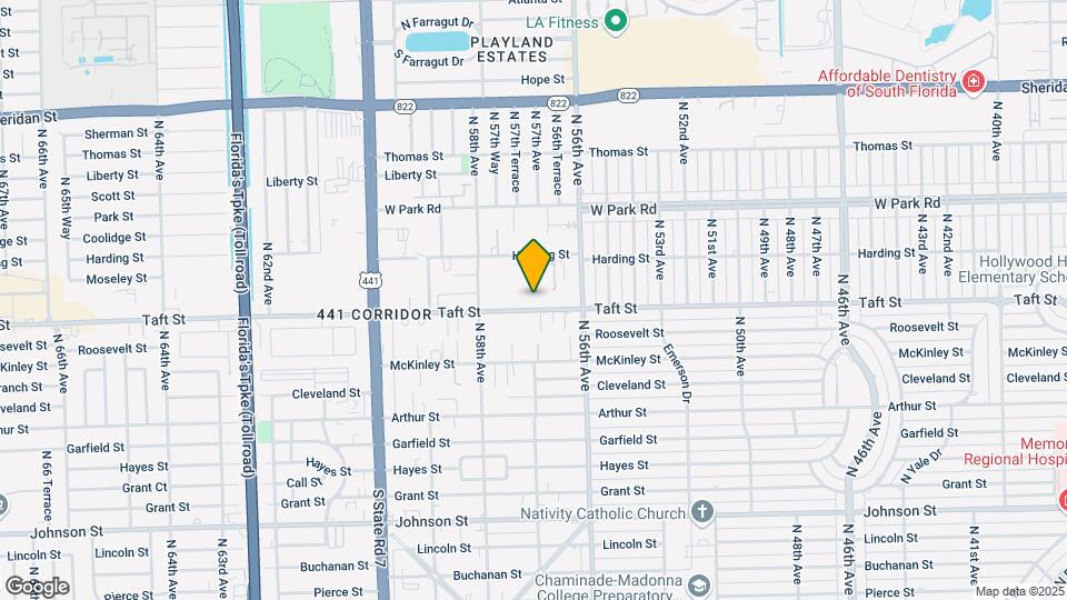 5649-5651 Taft St Map and Location Details