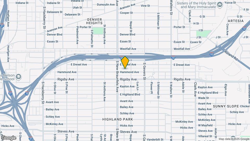 727 Hammond Ave Map and Location Details