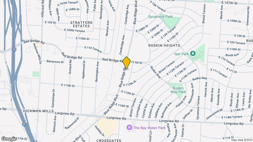11111 Blue Ridge Blvd Map and Location Details