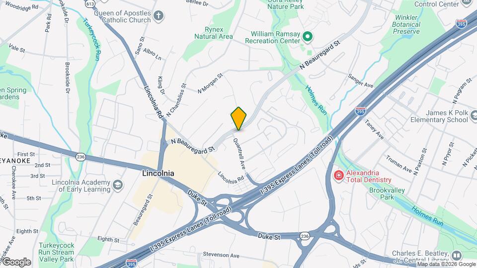 401 N Beauregard St, Unit Mayflower II Map and Location Details