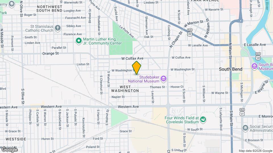1105 W Jefferson Blvd Map and Location Details