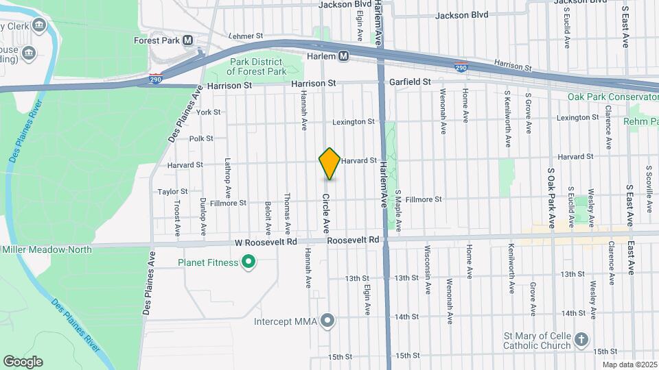 1028 Circle Ave Map and Location Details