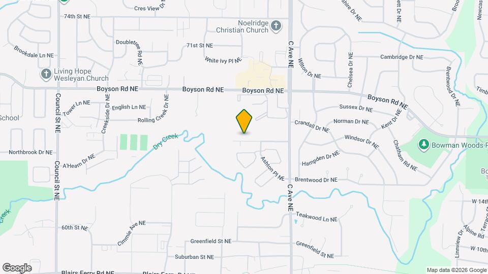 704 Broderick Dr NE Map and Location Details