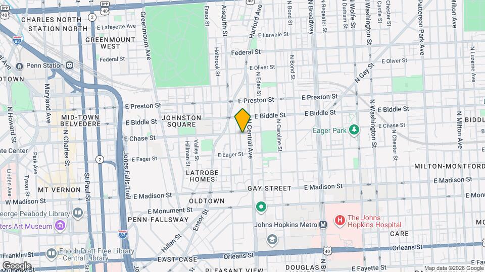 1219 E Chase St Mapa y Detalles de la Ubicación