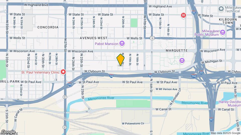 519 N 20th St Map and Location Details