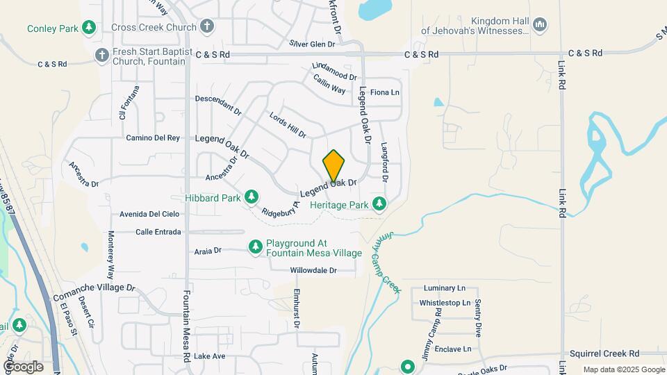 1115 Legend Oak Dr Map and Location Details