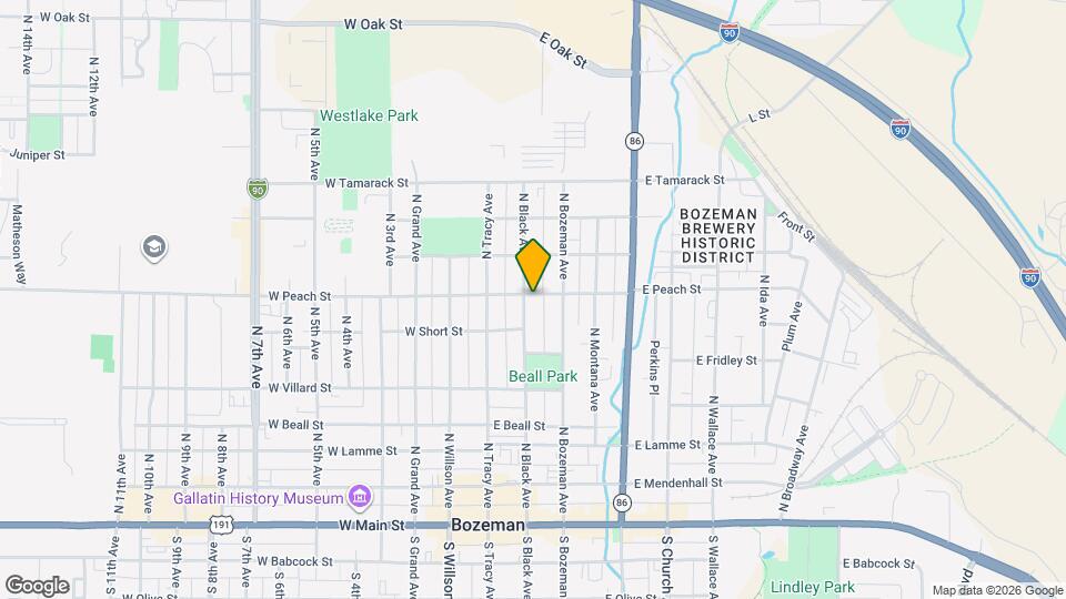 542 N Black Ave Mapa y Detalles de la Ubicación