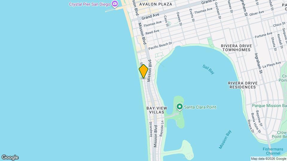 3901 Ocean Front Walk Map and Location Details