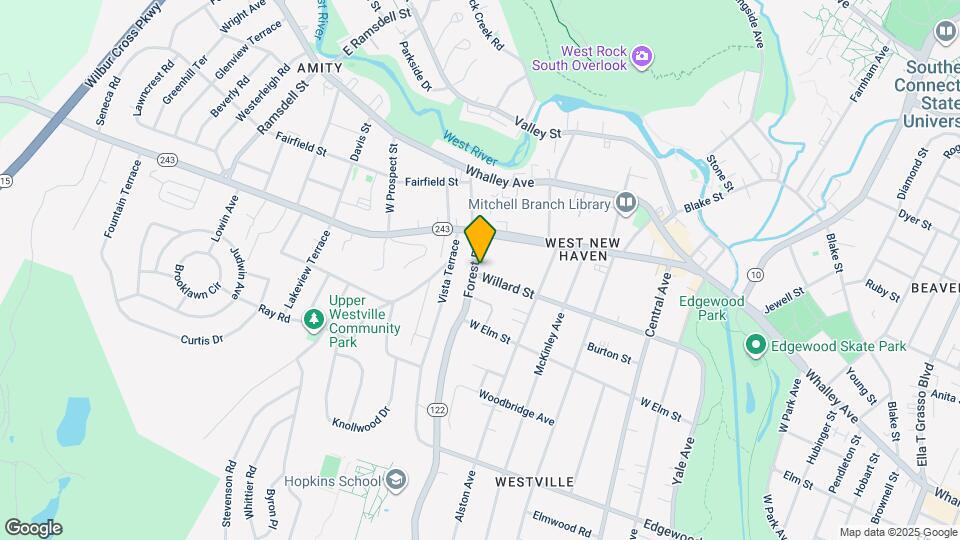 209 Willard St Map and Location Details