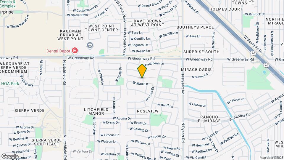 13407 W Port Au Prince Ln Map and Location Details