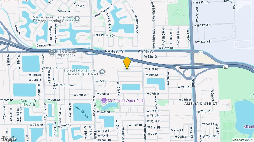 921 W 80th Pl Map and Location Details
