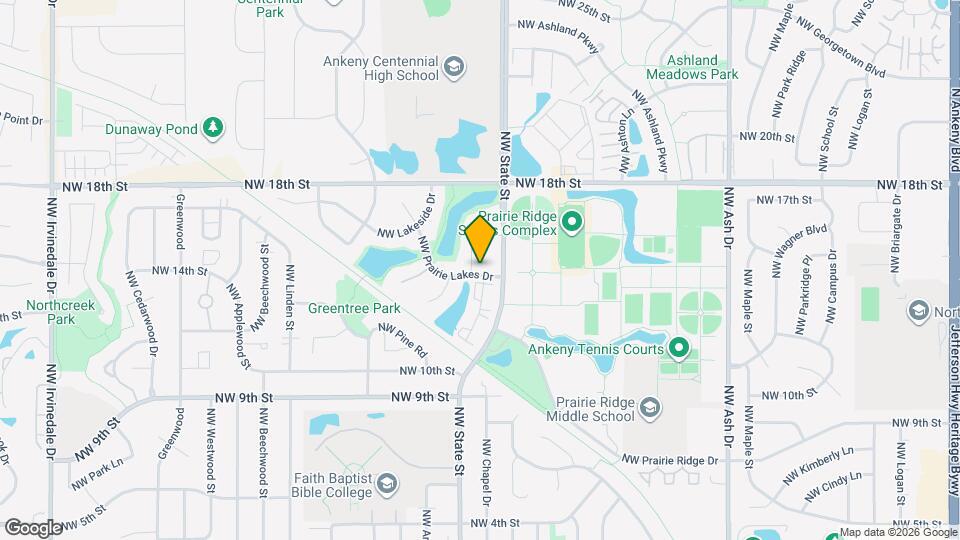 1606 NW Prairie Lakes Dr Map and Location Details