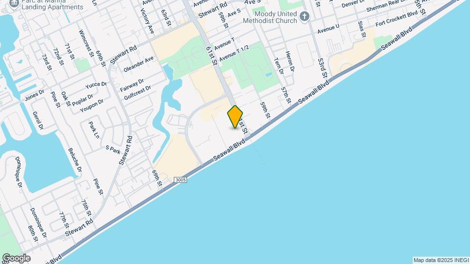 6102 Seawall Blvd Map and Location Details