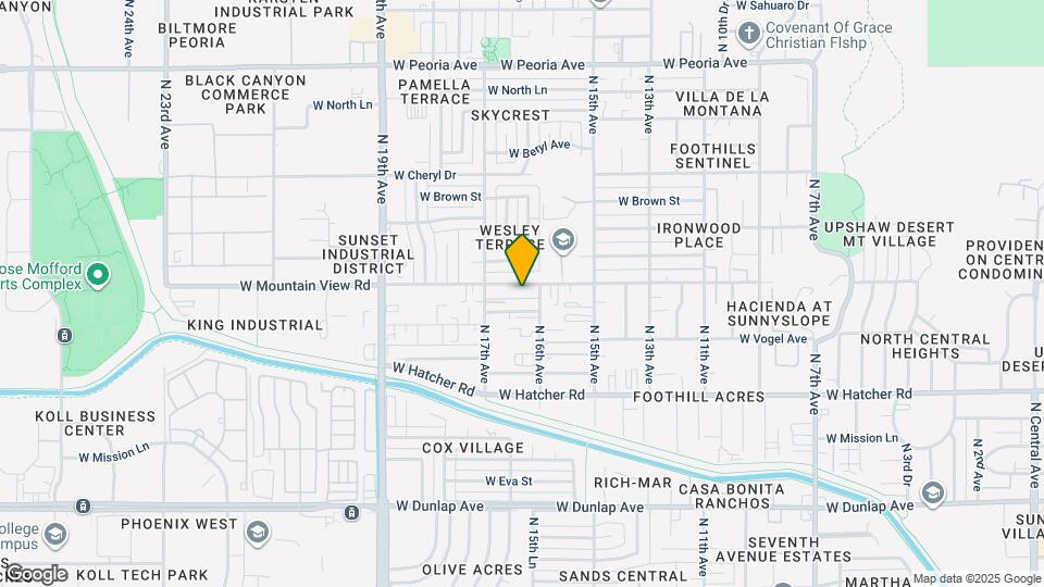 1613 W Mountain View Rd Map and Location Details