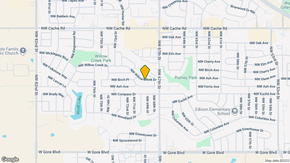 6812 NW Willow Creek Dr Map and Location Details