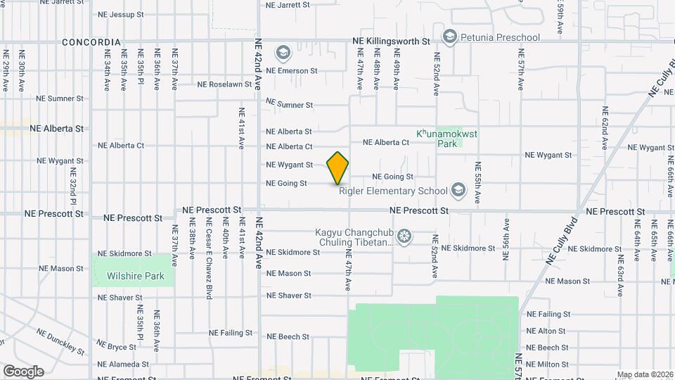 4614 NE Going St, Unit Blue House Mapa y Detalles de la Ubicación