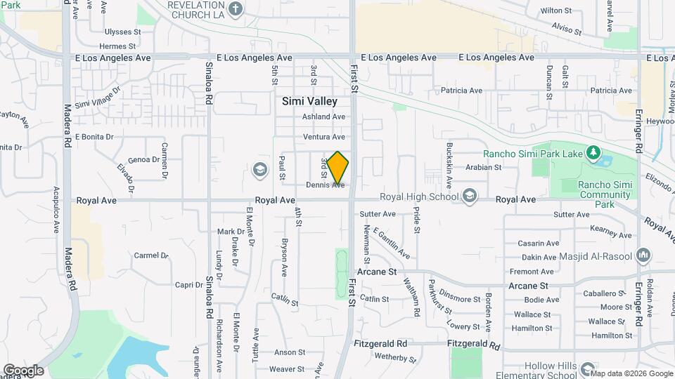 1020 Dennis Ave Map and Location Details