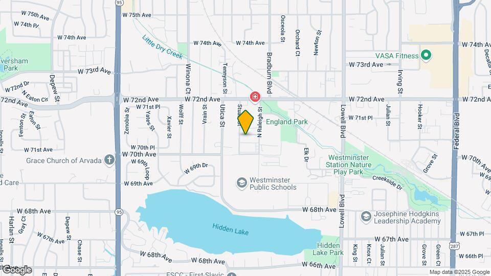 4250 W 70th Pl Map and Location Details