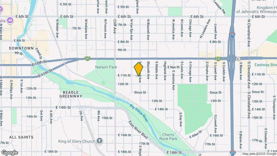 403 S Wayland Ave Map and Location Details