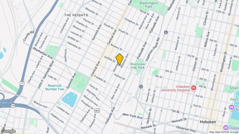 165 Webster Ave Map and Location Details