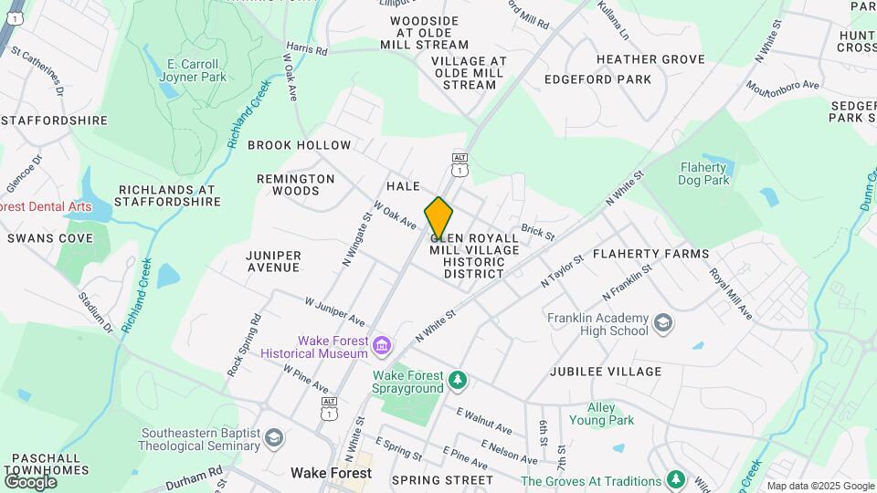 120 E Oak Ave Map and Location Details