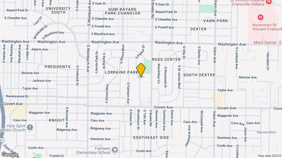 1314 S Parker Dr Map and Location Details