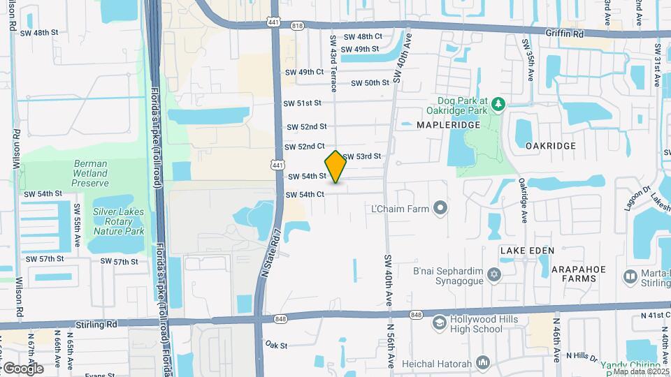4281-4317 SW 54th Ct Map and Location Details