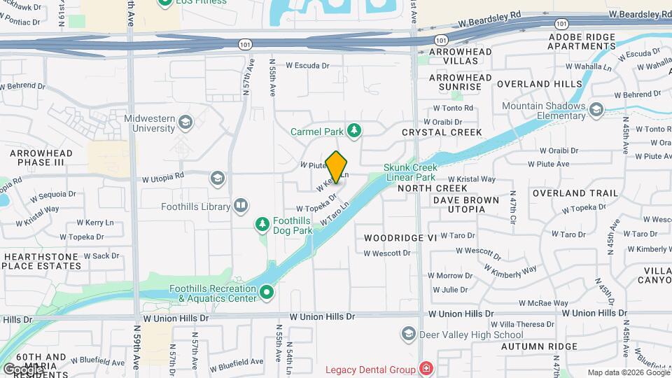 5368 W Topeka Dr Map and Location Details