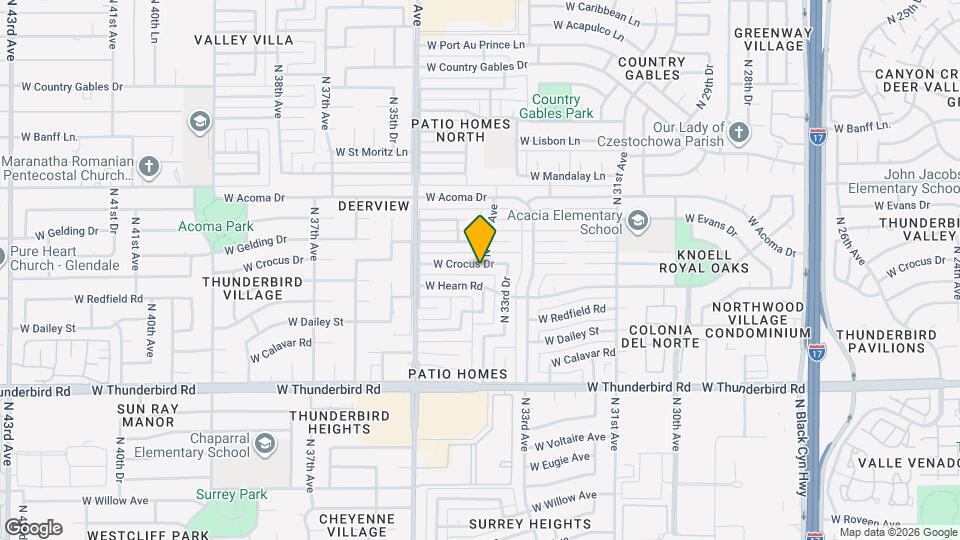 3401 W Crocus Dr Map and Location Details