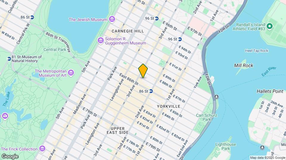 212 East 87 Street Map and Location Details