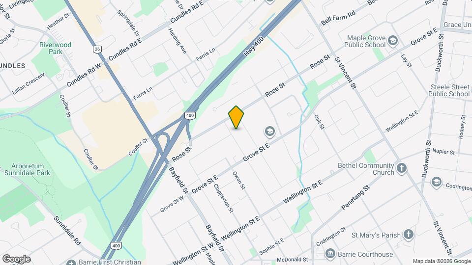 175 Peel St Map and Location Details