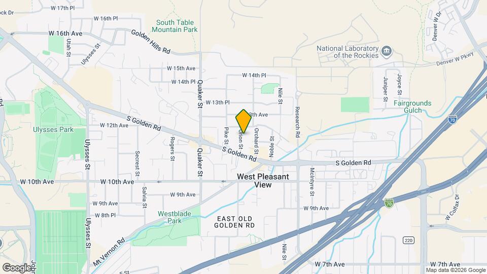 1170 Orion St Map and Location Details