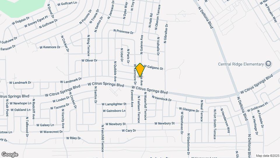 7486 N Galena Ave Map and Location Details
