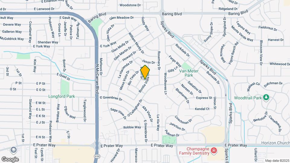 1897 Bonita Vista Dr Map and Location Details