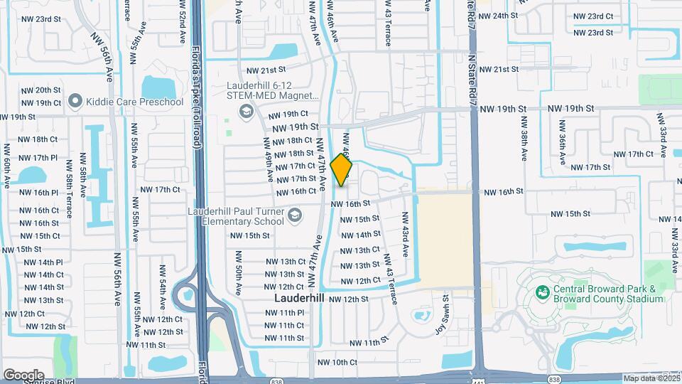 1621 NW 46th Ave Map and Location Details