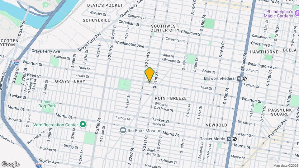 2120 Wharton St Map and Location Details