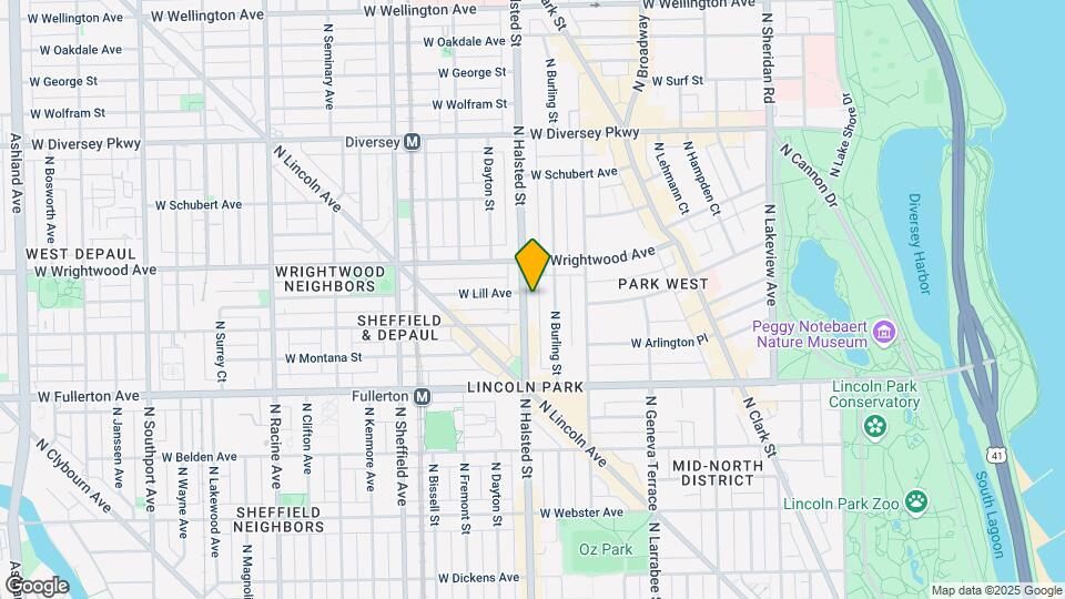 2521 N Halsted St Map and Location Details
