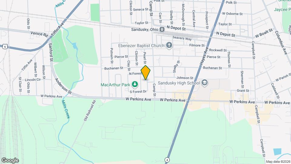 2119 E Forest Dr Mapa y Detalles de la Ubicación