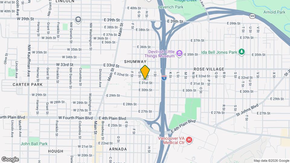 3100 H St Mapa y Detalles de la Ubicación