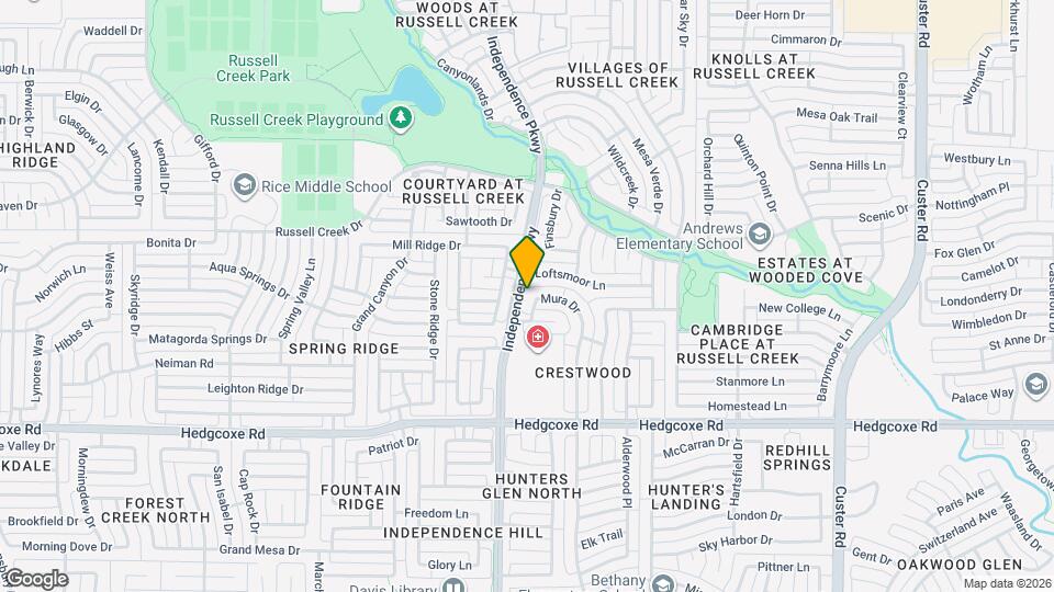 8217 Bulrush Dr Map and Location Details