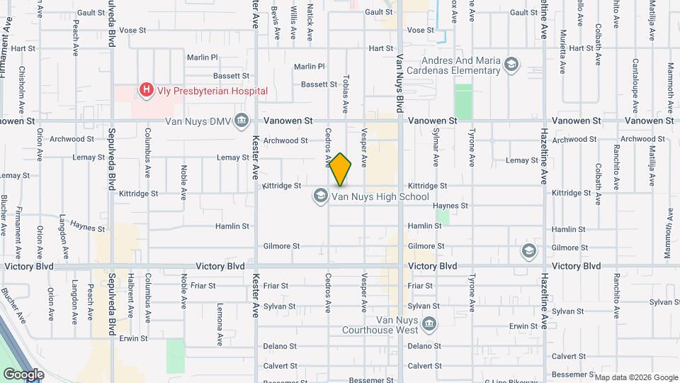 14642 Kittridge St, Unit 14642 Mapa y Detalles de la Ubicación