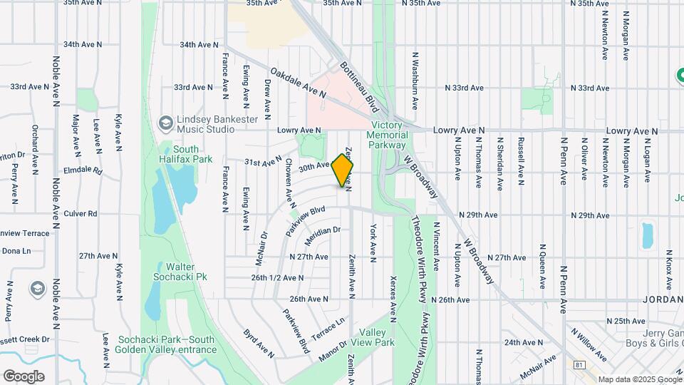 2921 Zenith Ave N Map and Location Details