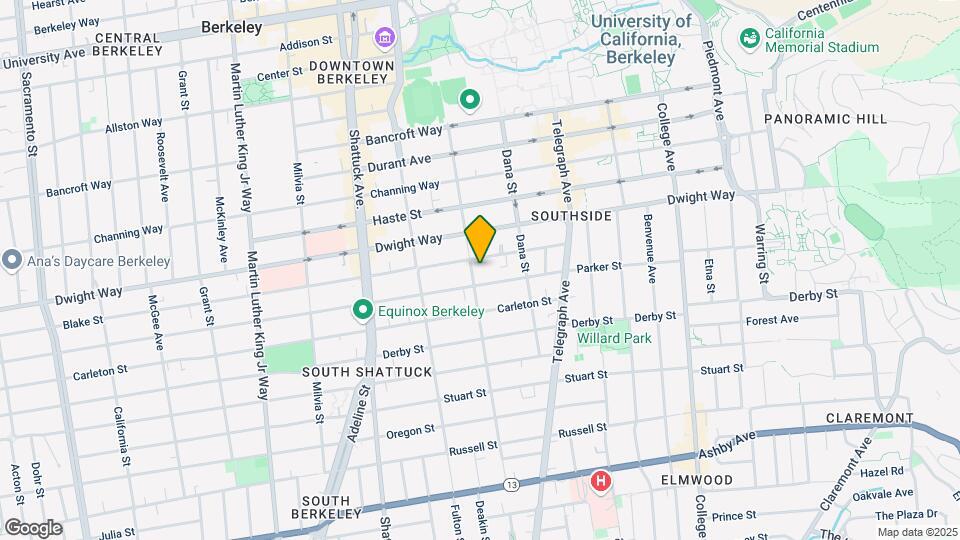 2535 Ellsworth St Map and Location Details