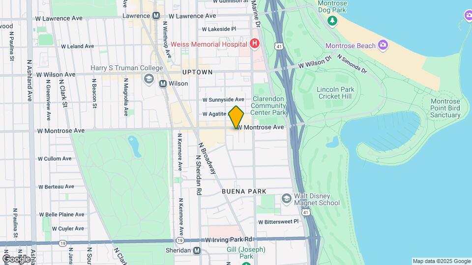 835-837 W Montrose Ave Mapa y Detalles de la Ubicación